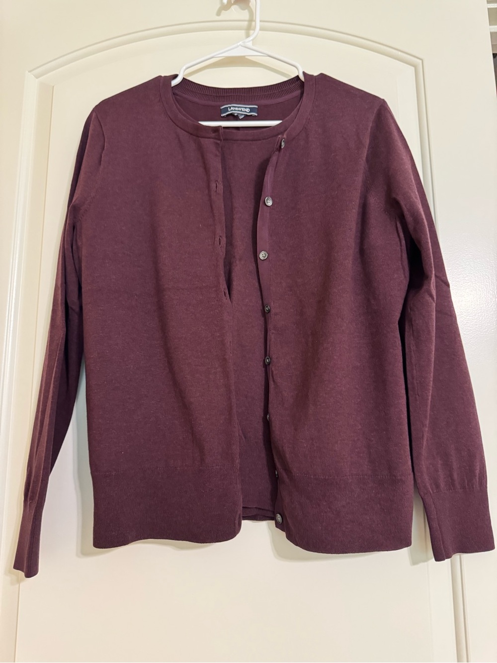 Lands' End Women's Cardigan and T-Shirt Sweater Twin Set